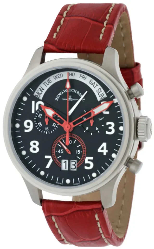 Zeno-Watch Basel Oversized Pilot Day Date Retrograde montre suisse
