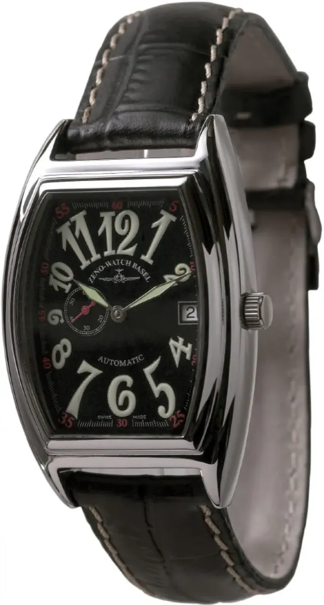 Zeno-Watch Basel Tonneau Retro Automatic Small Second montre acier