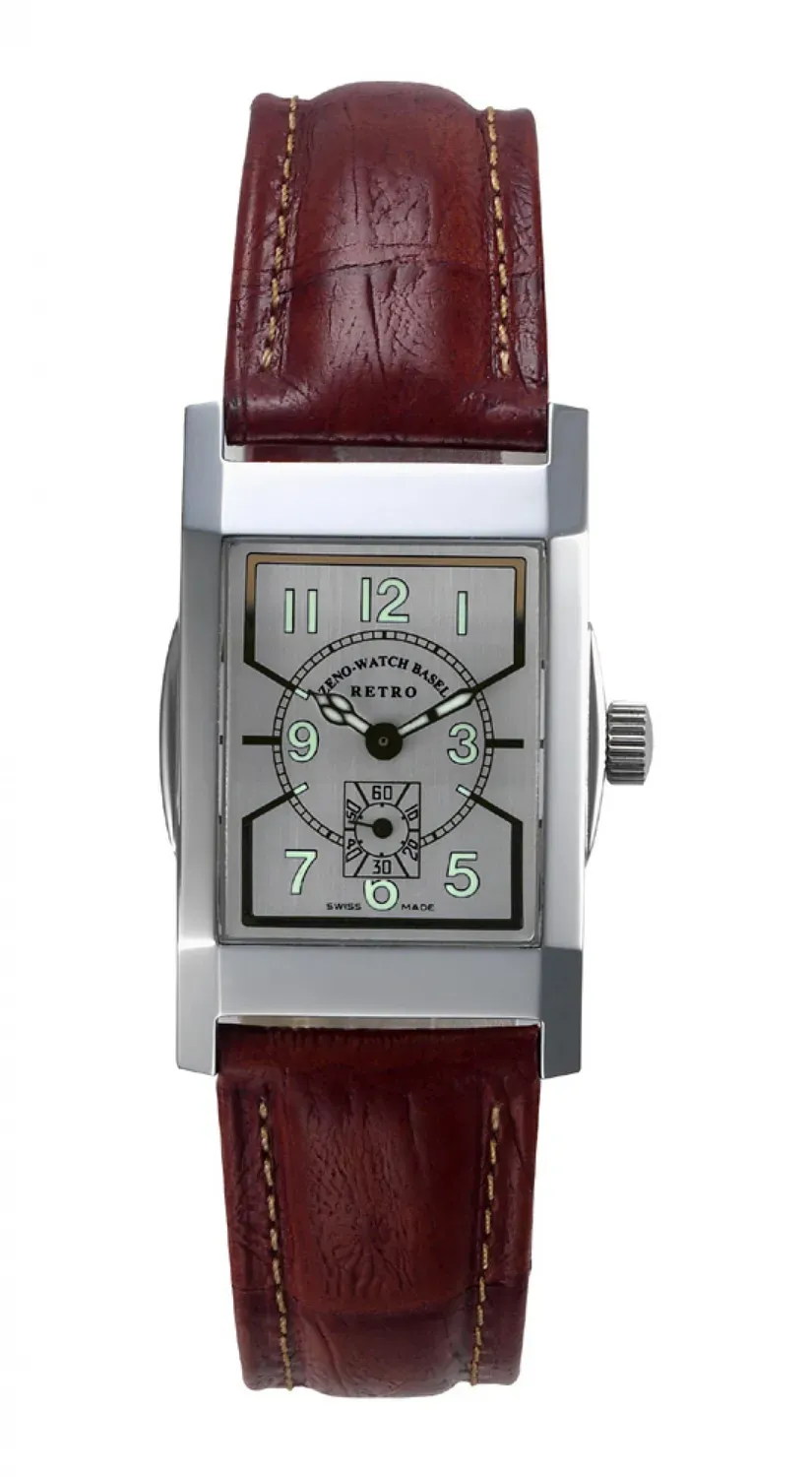 Zeno-Watch Basel Art Deco Rectangular Winder montre à remontage manuel
