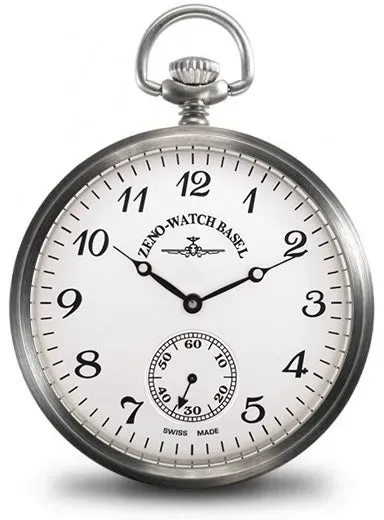 Zeno-Watch Basel Pocket Watch Lepine Retro montre de poche acier