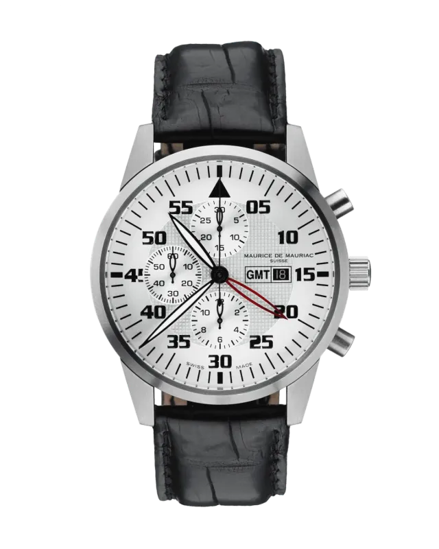 Maurice de Mauriac Chrono Modern Zürcher Steel GMT montre