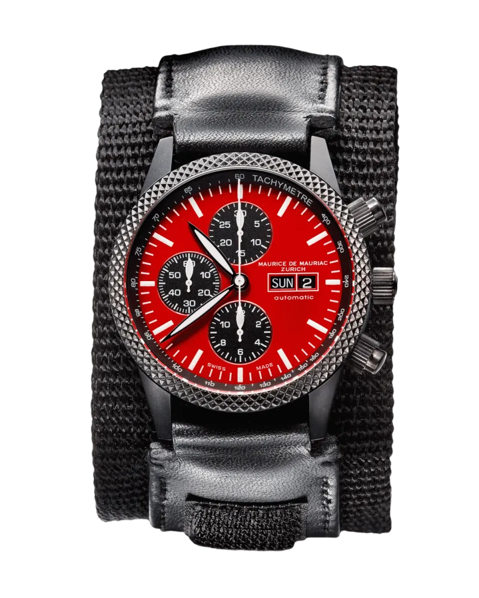 Maurice de Mauriac Chrono Modern Niva Red Legend chronographe