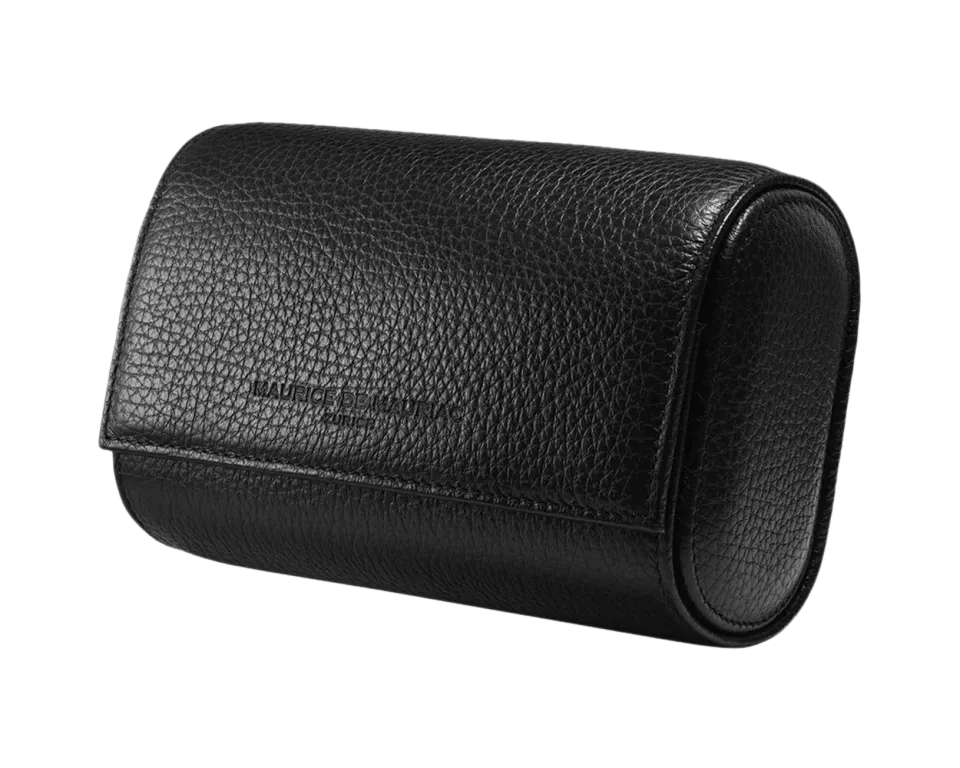 Maurice de Mauriac Oval Leather Travel Case étui voyage