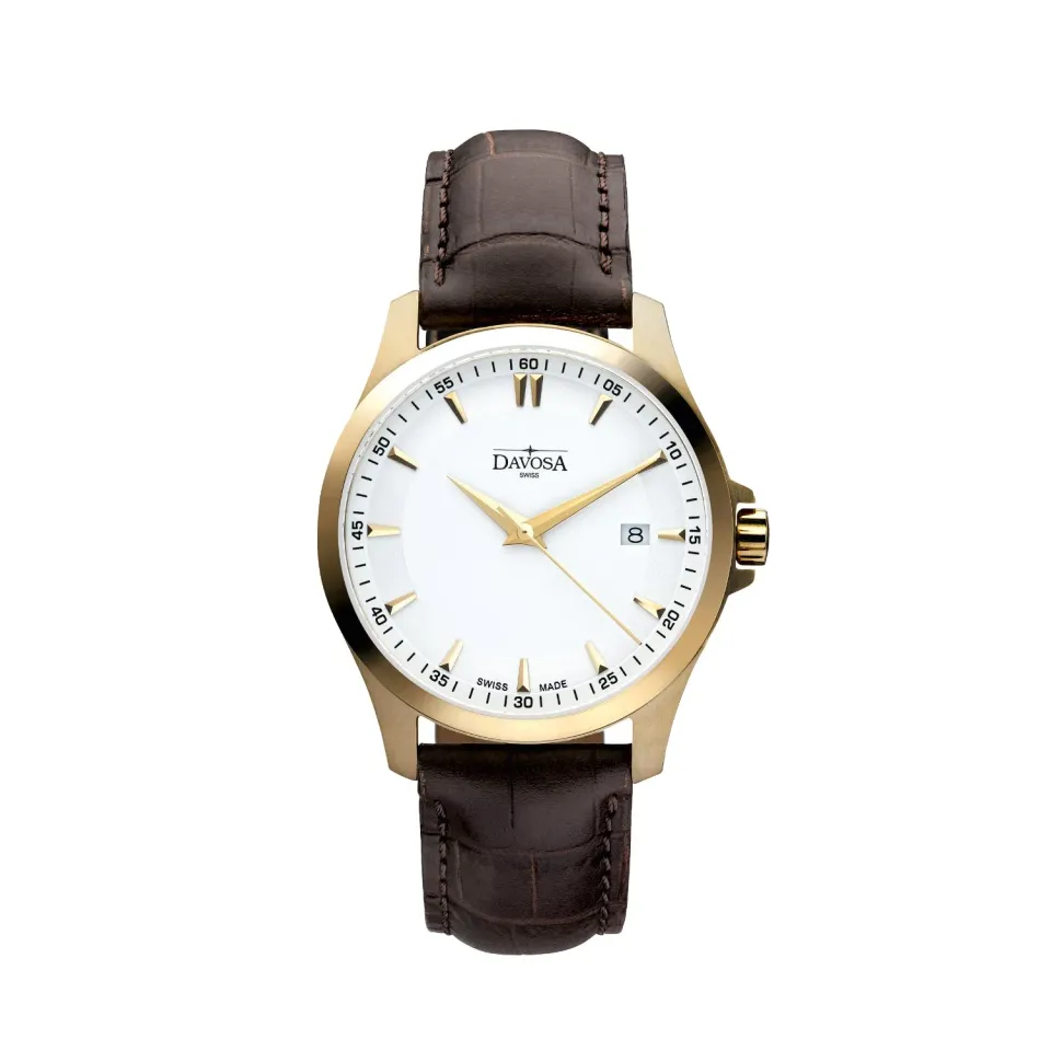 Davosa Classic montre quartz homme 39 mm verre saphir