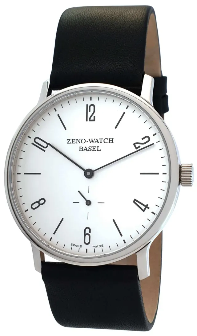Zeno-Watch Basel Bauhaus Numbers white montre manuelle