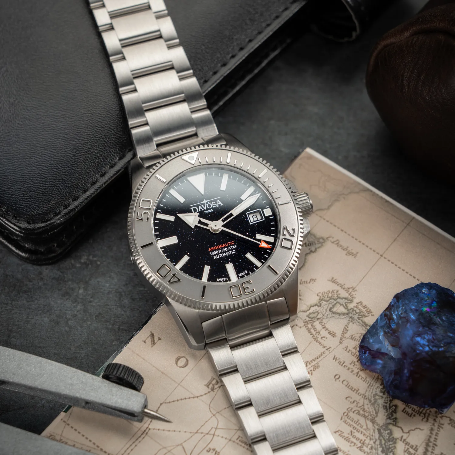 Davosa Argonautic Celeos montre plongée automatique aventurine