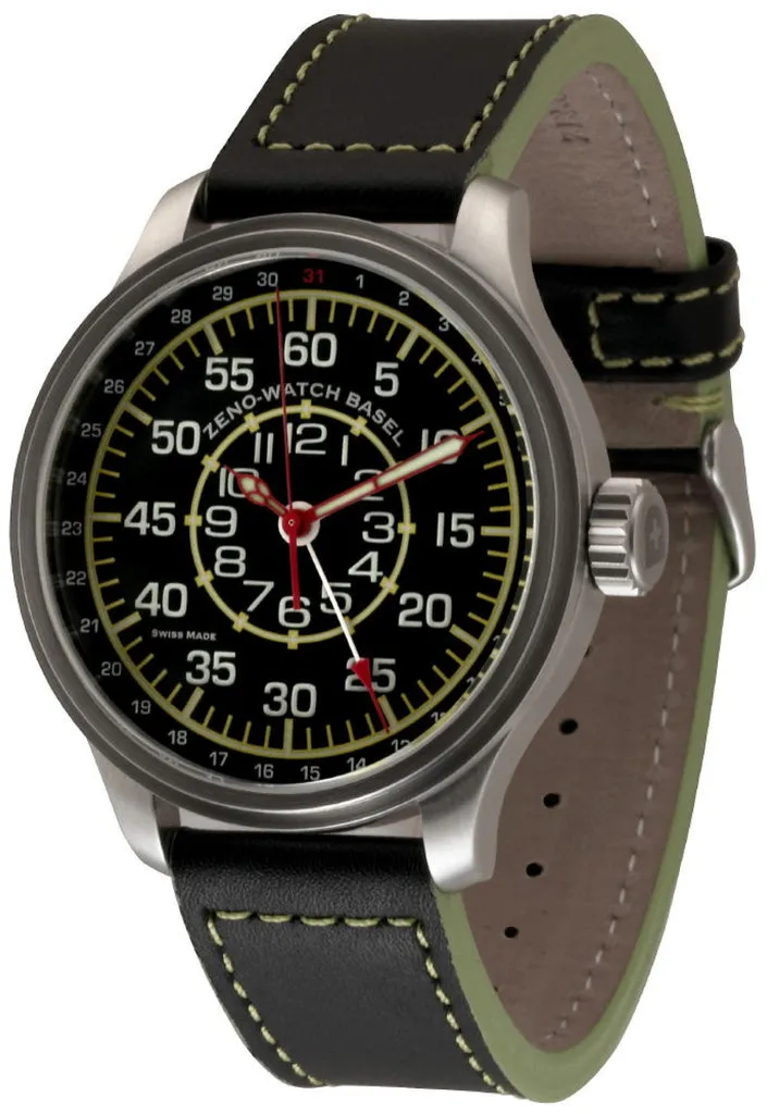Zeno-Watch Basel OS Pilot Observer Pointer date montre
