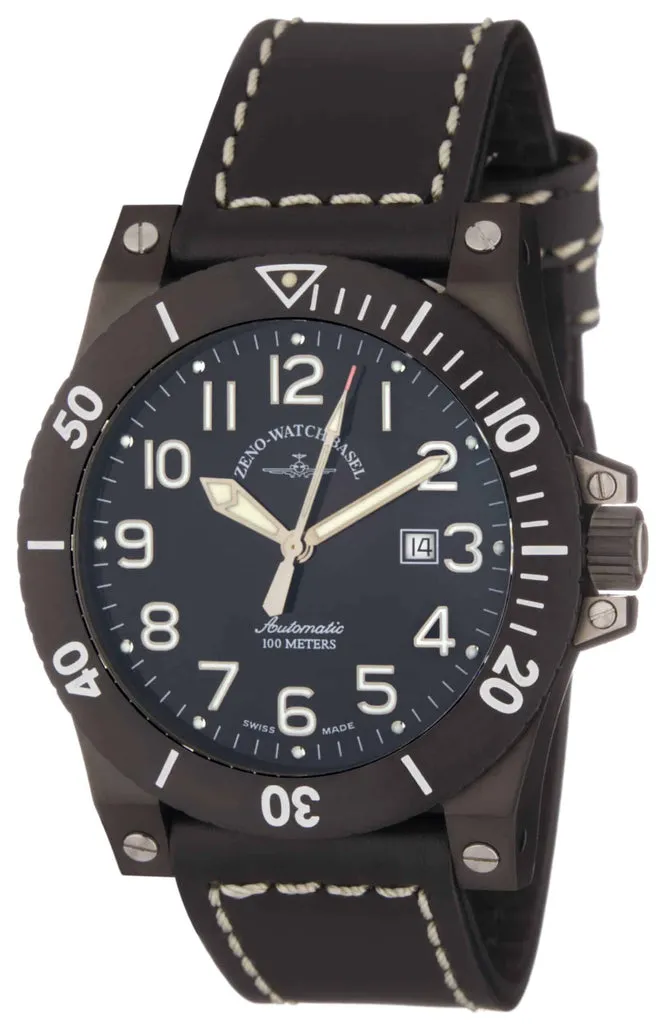 Zeno-Watch Basel Muscle Automatic Retro montre acier massive