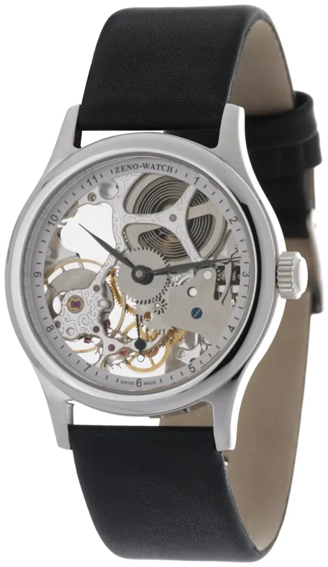Zeno-Watch Basel Medium Size Pilot Winder Skeleton 6 montre squelette