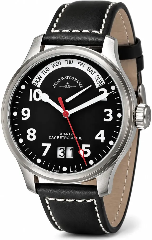 Zeno-Watch Basel Oversized Pilot Day Date Retrograde montre