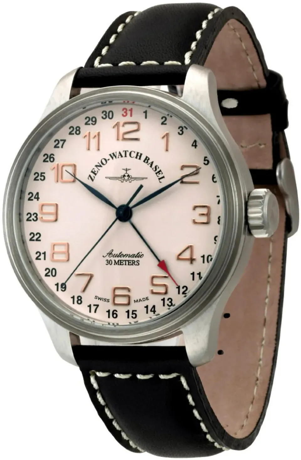Zeno-Watch Basel OS Retro Pointer date montre automatique
