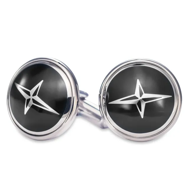 Davosa boutons de manchette émail étoile coffret