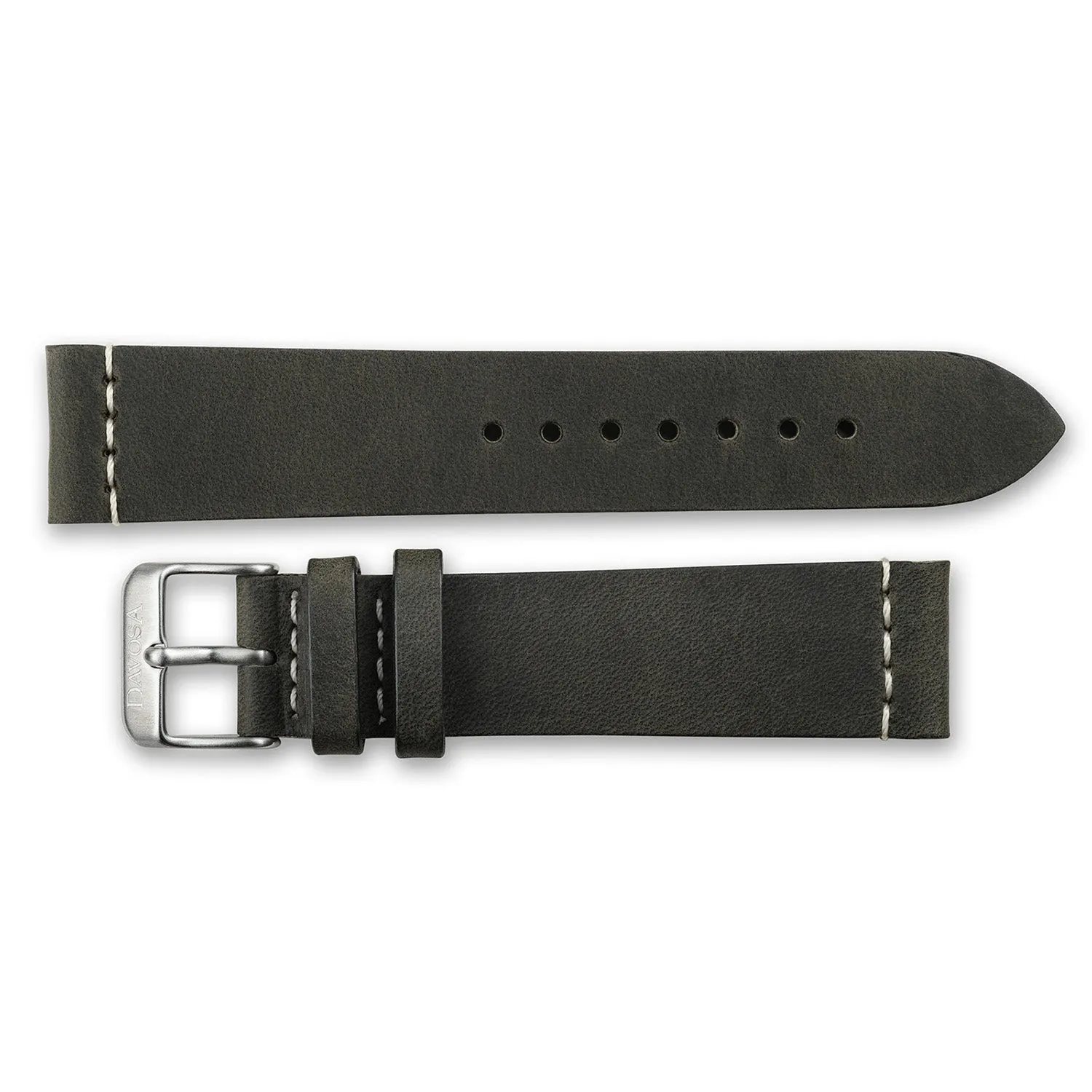 Davosa Bracelet montre cuir vintage surpiqûres