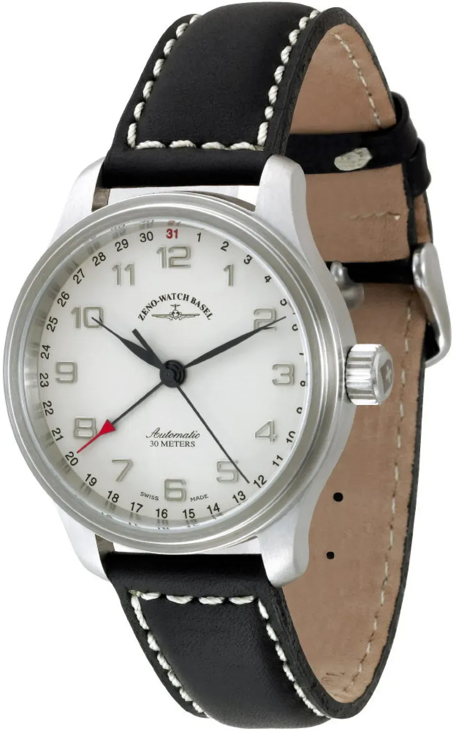 Zeno-Watch Basel NC Retro Pointer montre à date
