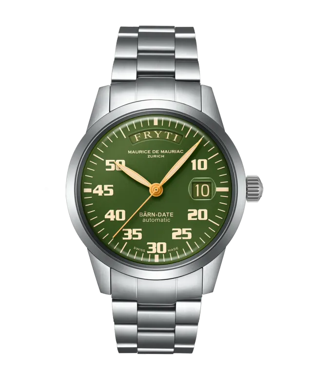 Maurice de Mauriac Automatic Modern Bärn-Date montre verte
