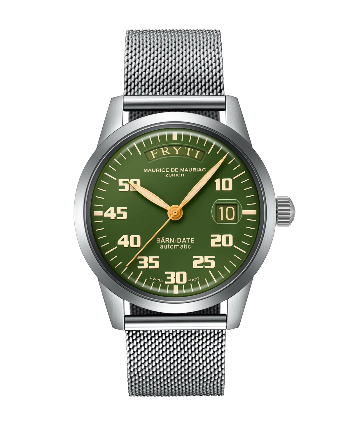 Maurice de Mauriac Automatic Modern Bärn-Date montre verte