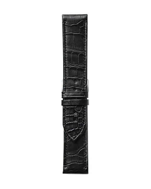 Maurice de Mauriac Black Croco Strap bracelet de montre en croco