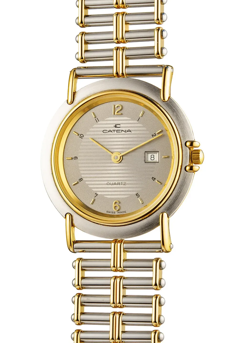 Zeno-Watch Basel Catena montre extra-plate dorée