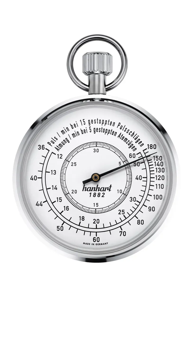 Hanhart Crown Stopper Chronomètre Pouls 1/10 s