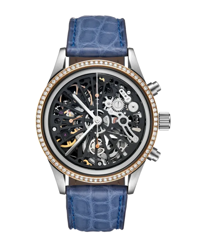 Maurice de Mauriac Chrono Classic Skeleton Diamond montre