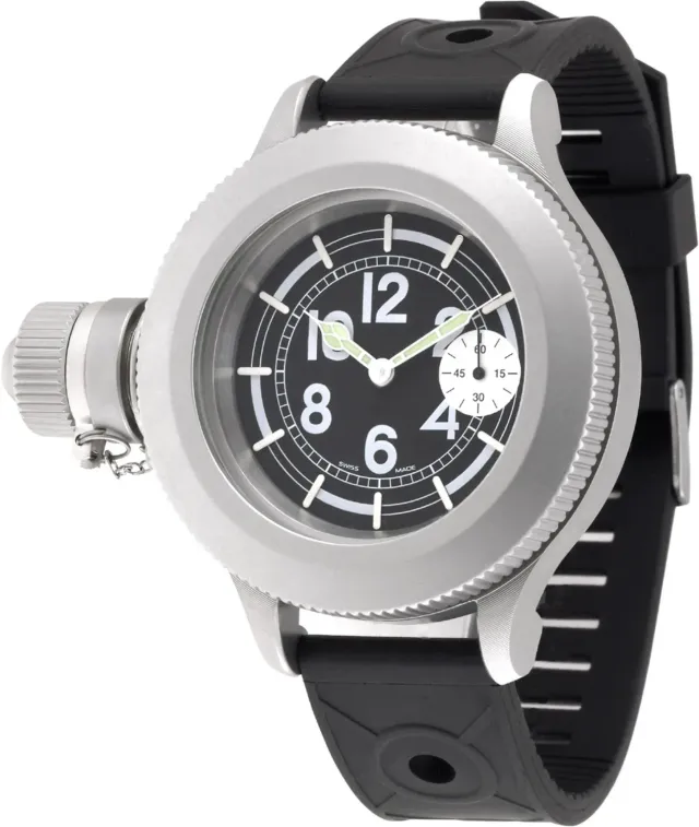 Zeno-Watch Basel Euro Army Winder montre XXL petite seconde