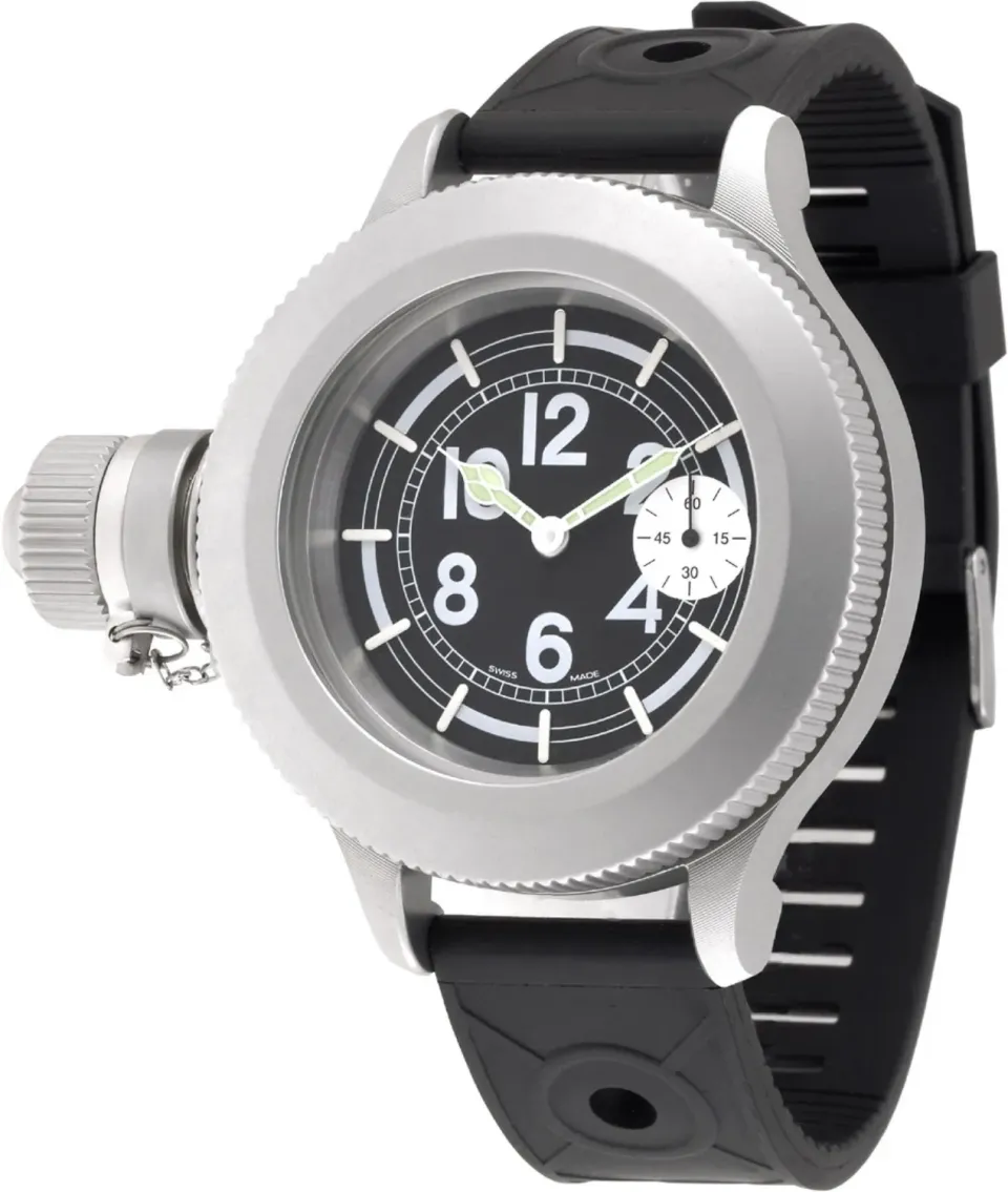 Zeno-Watch Basel Euro Army Winder montre XXL petite seconde