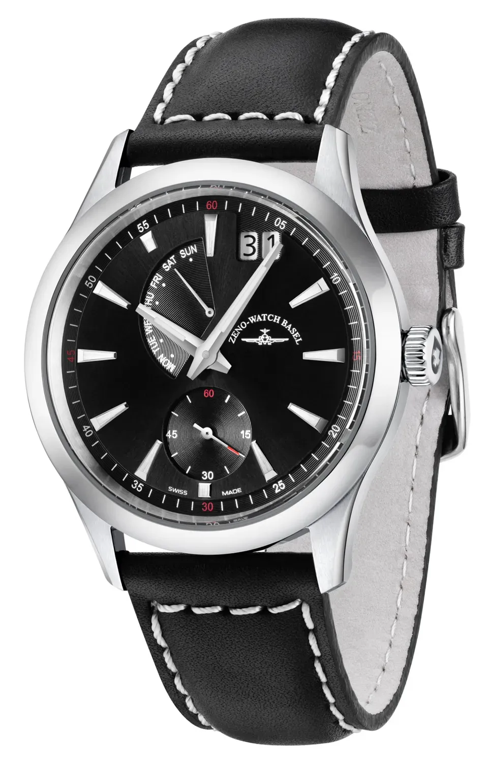 Zeno-Watch Basel Gentleman Big Date Quartz montre grande date