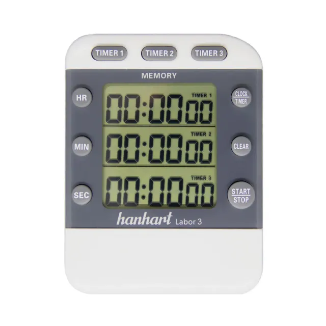 Hanhart 1882 Labor 3 minuteur triple compte à rebours