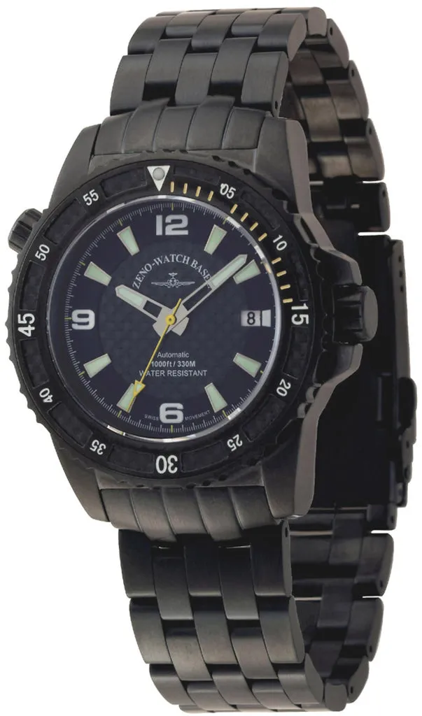 Zeno-Watch Basel Professional Diver Automatic Black montre plongée