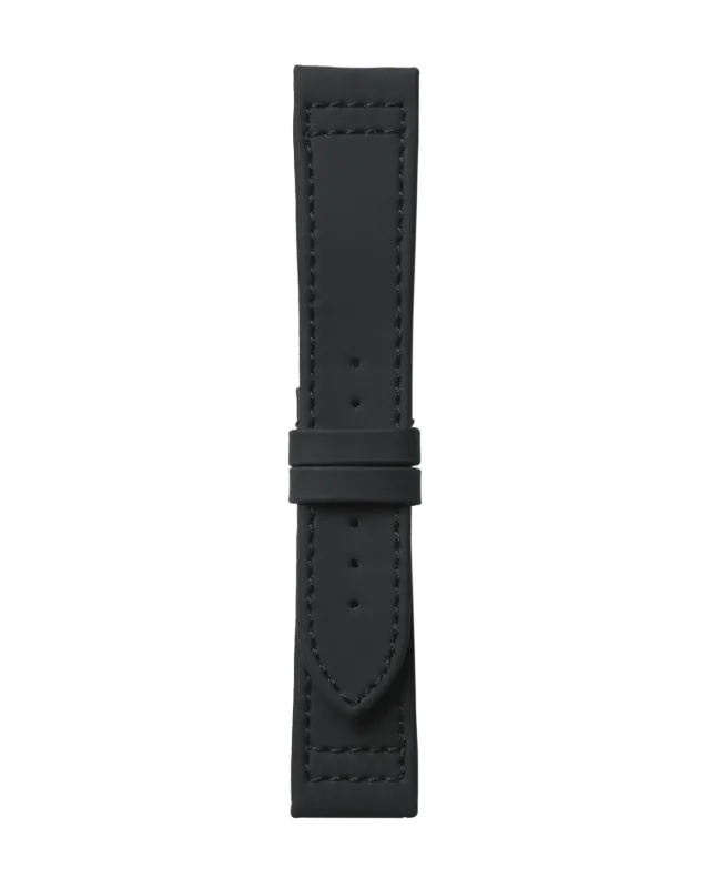 Maurice de Mauriac Black Rubber Strap bracelet caoutchouc noir