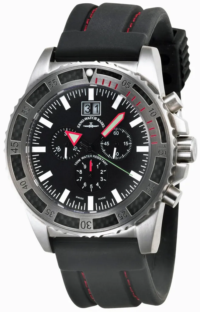 Zeno-Watch Basel Professional Diver XL Chronograph Quartz Big Date montre
