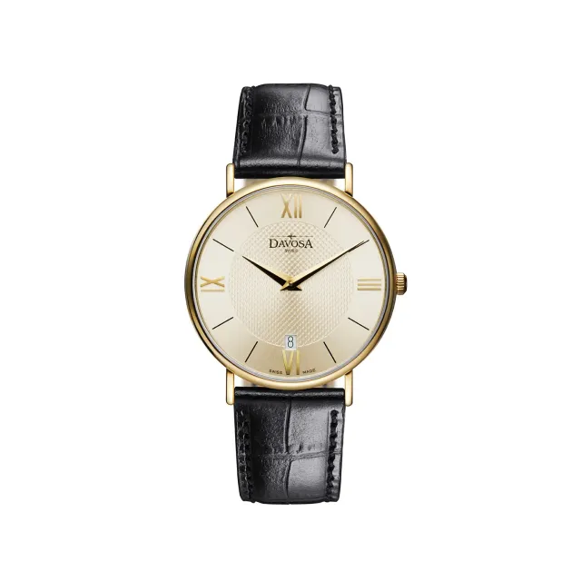 Davosa Pianos II Gents montre homme quartz cadran épuré
