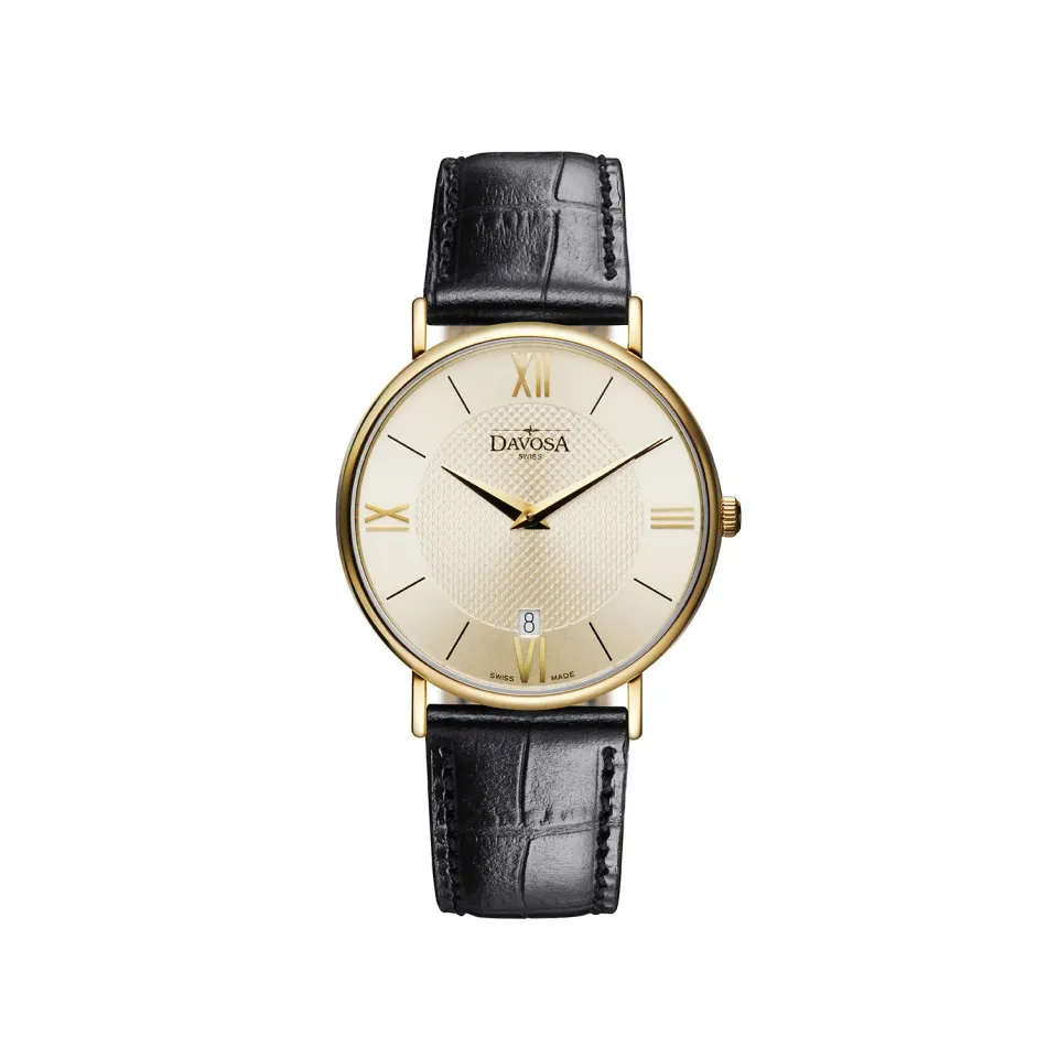 Davosa Pianos II Gents montre homme quartz cadran épuré