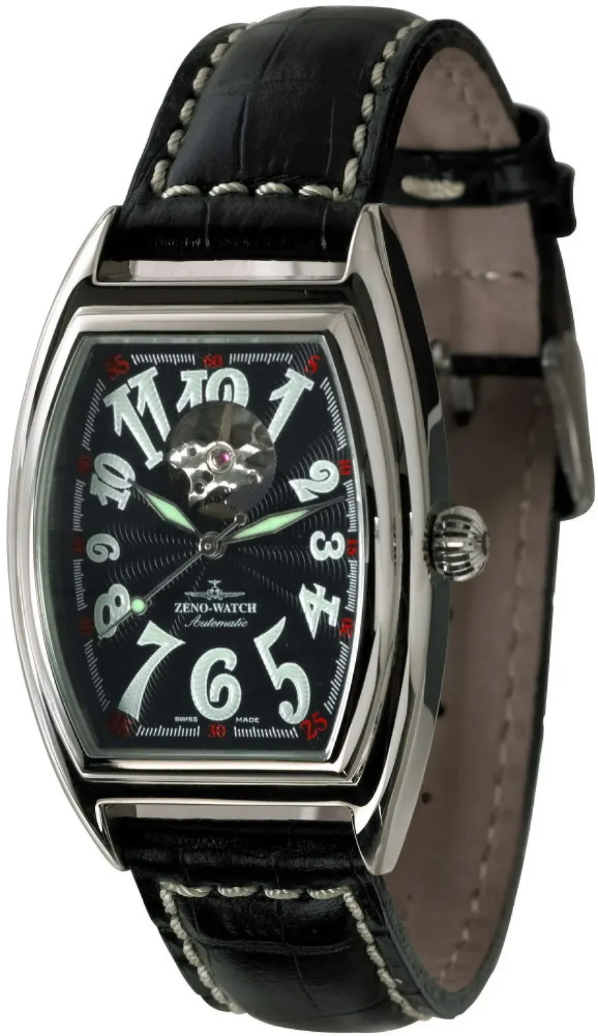 Zeno-Watch Basel Tonneau Retro Open Heart montre cœur ouvert