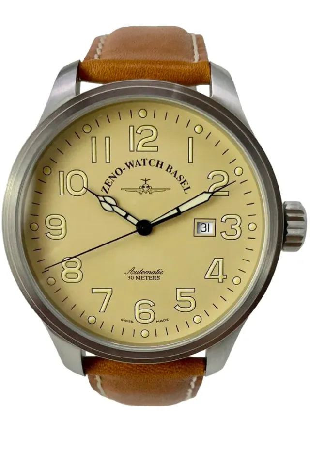 Zeno-Watch Basel Oversized Pilot Automatic montre pilote sable