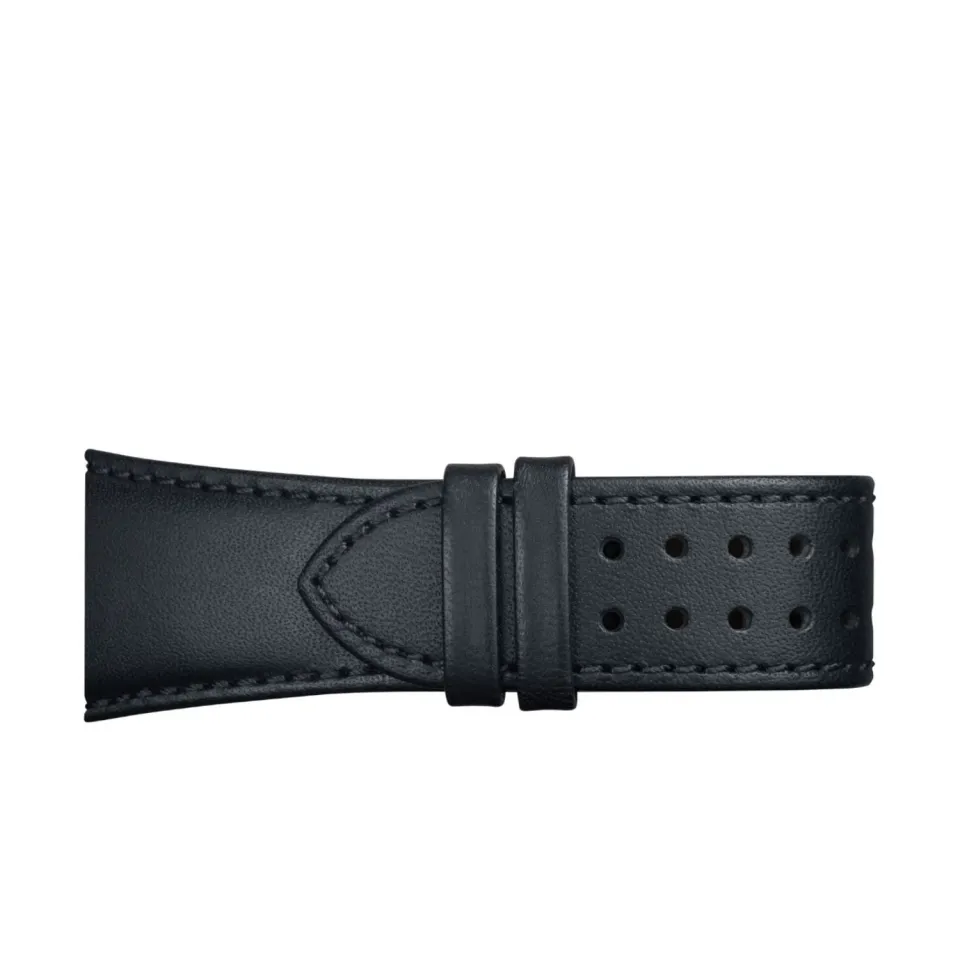 Davosa Titanium bracelet cuir noir 24 mm