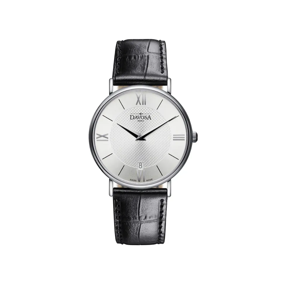 Davosa Pianos II Executive montre homme quartz boitier fin