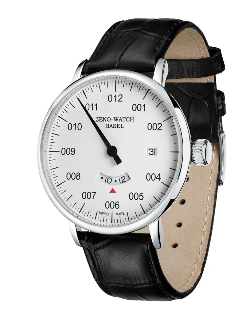 Zeno-Watch Basel Bauhaus Uno montre mono-aiguille 24h