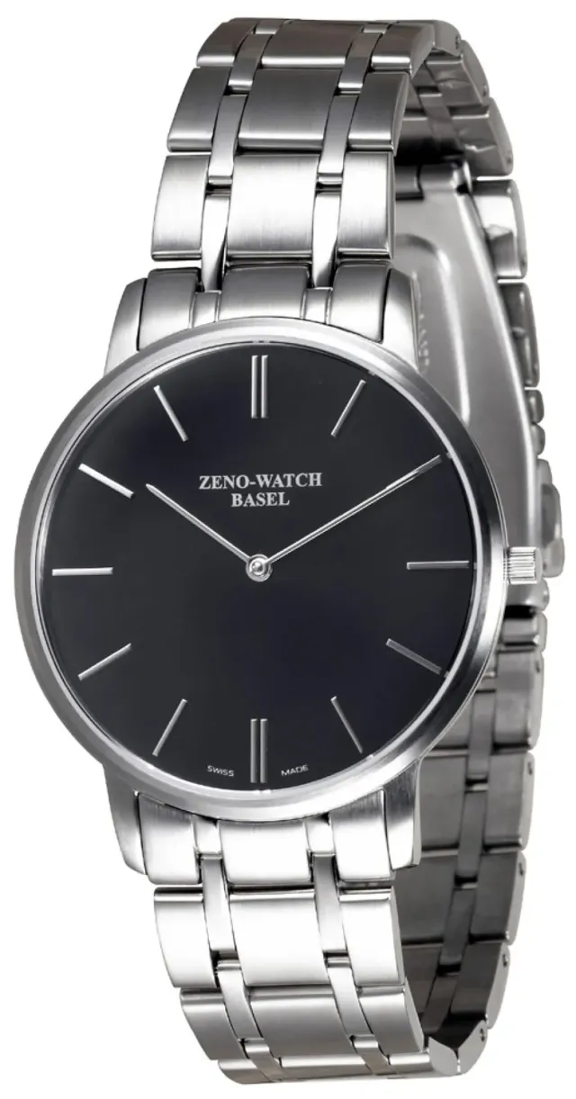 Zeno-Watch Basel Flatline 2 montre plate design Bauhaus