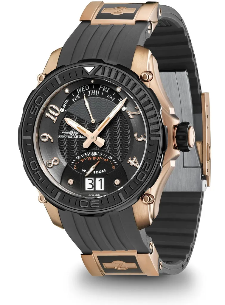 Zeno-Watch Basel Neptun 1 Day Date Retrograde montre quartz