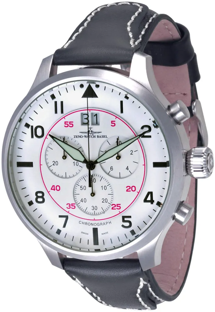 Zeno-Watch Basel Super Oversized Chrono Big Date Navigator montre quartz