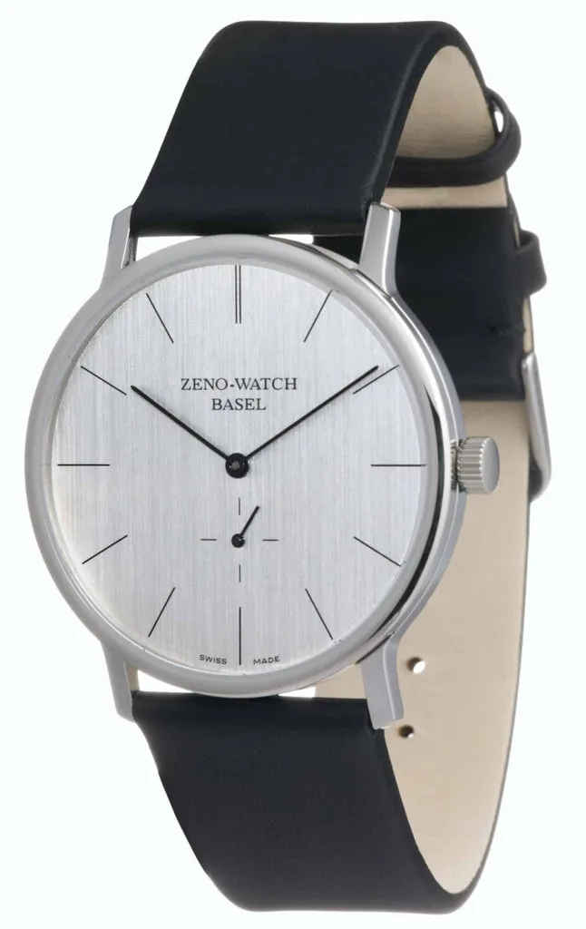 Zeno-Watch Basel Bauhaus Winder montre manuelle noire