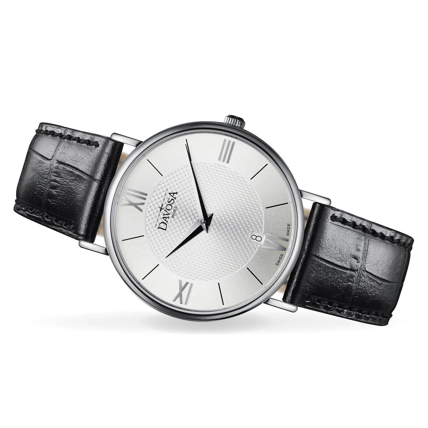 Davosa Pianos II Executive montre homme quartz boitier fin