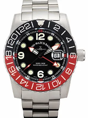 Zeno-Watch Basel Airplane Diver Quartz GMT Points ST montre