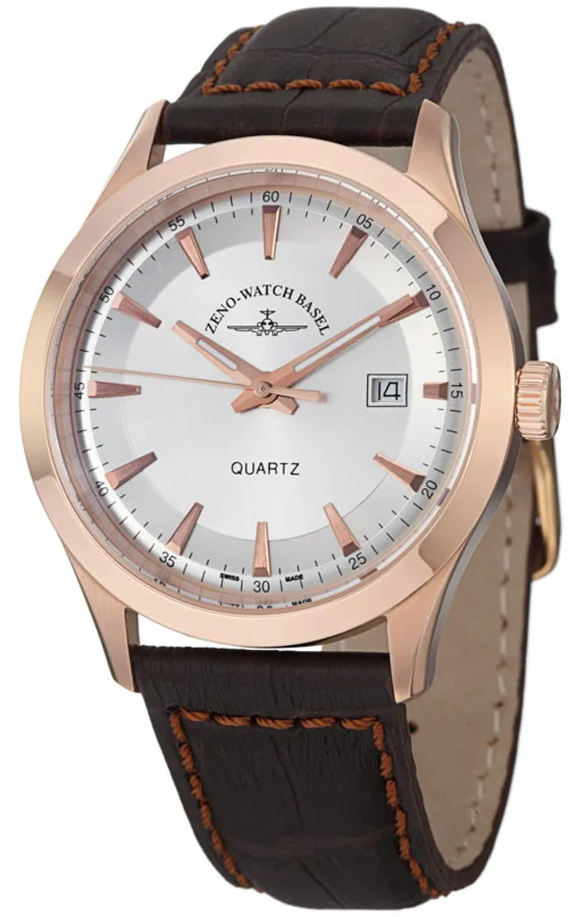Zeno-Watch Basel Gentleman Quartz montre vintage avec date