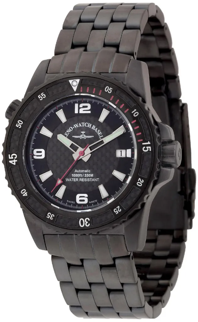 Zeno-Watch Basel Professional Diver Automatic Black montre plongée