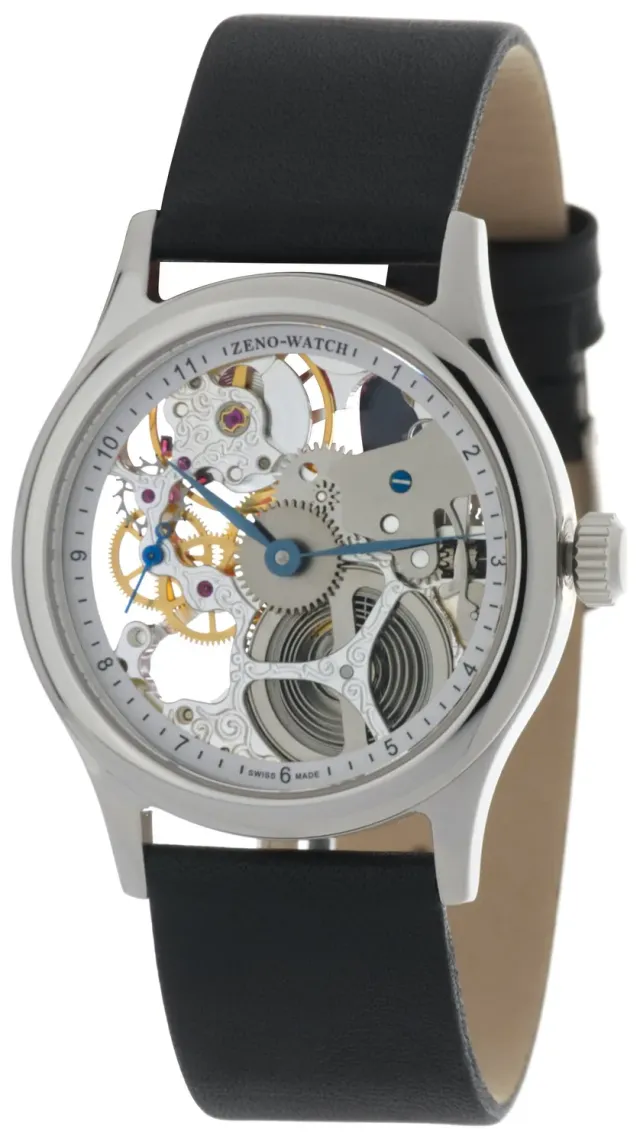 Zeno-Watch Basel Medium Size Pilot Winder Skeleton 9 Limited Edition montre squelette