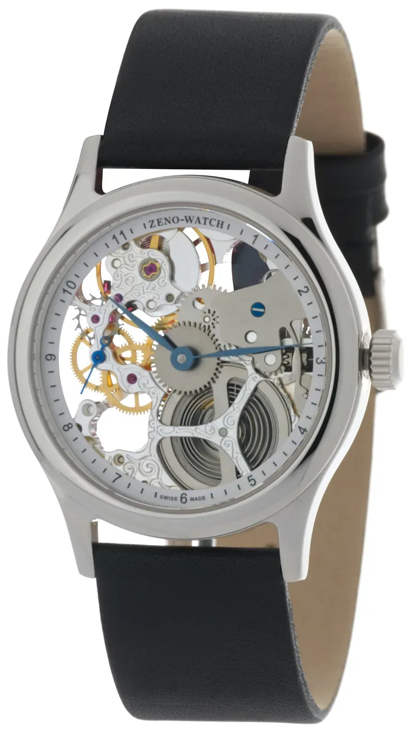 Zeno-Watch Basel Medium Size Pilot Winder Skeleton 9 Limited Edition montre squelette