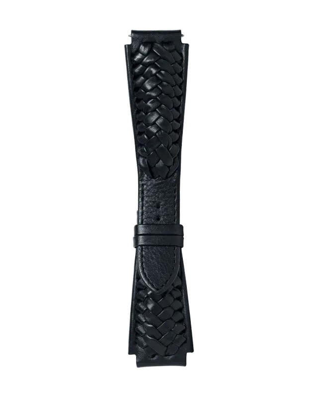 Maurice de Mauriac bracelet montre cuir tressé