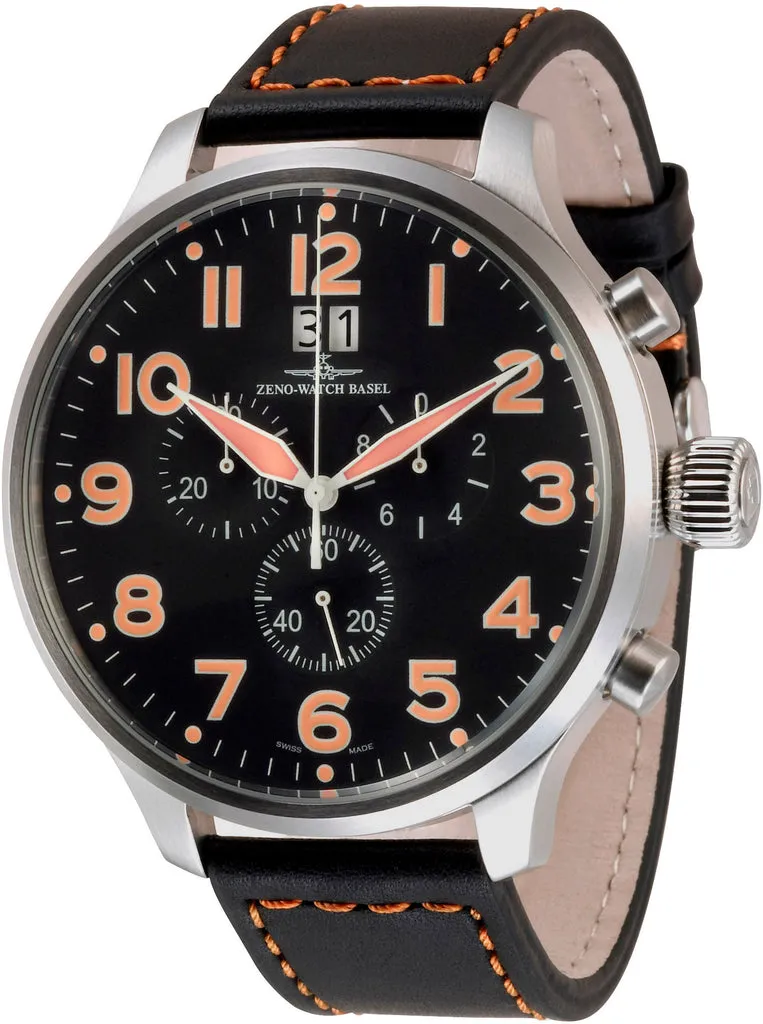 Zeno-Watch Basel Super Oversized ST Chrono Big Date chronographe